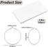 1 Box 30 Pairs Stainless Steel Earring Beading Hoops Silver Hoop Earring Findings Round Large Circle Dangle Hypoallergenic Hoop Earrings Open Earr...