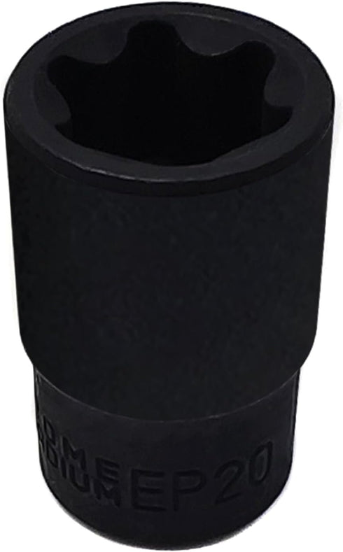EP Socket EP20, 1/2” drive Female External E-Torx Plus Socket, High Deformation Prevention Puller Tool...