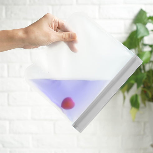6 Pack BPA FREE Reusable silicone freezer bags, Extra Thick Reusable Storage Bags Leakproof Silicone and Plastic Free for Marinate Meats, Cereal, ...