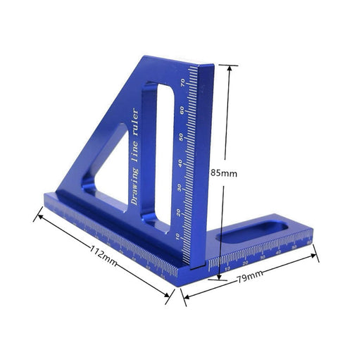 45/90 Degree Aluminum Alloy Woodworking Square Protractor Miter Triangle Ruler Layout Measuring Tool for Engineer Carpenter...