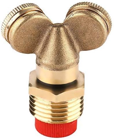 2pcs Brass Spray Misting Nozzle, Double Nozzle Spray Agricultural Garden Sprinkler Irrigation Sprayer for Washers Cleaner Gun...
