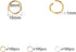300 Pcs 10mm Open Jump Rings Silver, Gold and Rose Gold Plated Jump Rings for Jewelry Making Iron Made Single Ring Bulk for DIY Craft Earring Neck...