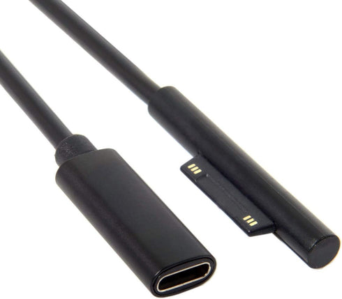 Cablecc DC 15V Type-C USB-C Female to Surface Pro3 Pro4 Pro5 Pro6 Book Pro Charge Cable for Laptop...