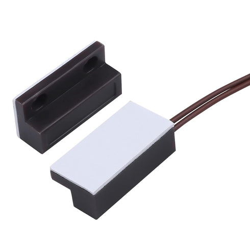MC-38 Surface Mount Wired NC Door Sensor Alarm Magnetic Reed Switch Brown 10 Pair...