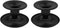 Set of 2 Candle Holders for Pillar and Taper Candles, Matte Black Iron Table Centerpiece, Decorative Farmhouse Candlestick Holders...