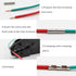 300PCS Non Insulated Butt Connectors Kit,26 to 10 gauge Tinned Copper Butt Splice Terminals,Uninsulated AWG6 8 Crimp Wire Connector...