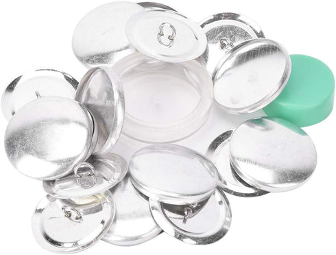 Cover Button Kit, Fabric Covered Button Kit, Flat Back Button Covers Kit, Buckle Making Tool for DIY Handmade Crafts(30mm)...