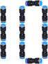 Beduan Push to Connect Fitting, 16mm Tube OD Pneumatic Quick Adapter Tubing Air Hose Line Pipe Fitting 10Pcs For 5/8" Tube OD...