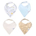 Copper Pearl Baby Bandana Drool Bibs for Drooling and Teething 4 Pack Gift Set Aussie...