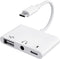 USB C to USB Adapter, 3 in 1 USB C to USB A OTG Adapter with 3.5mm Headphone Audio Jack and Fast Charging Port, USB-C Splitter Compatible with Mos...
