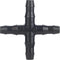 50-Pack Drip Irrigation Universal Connectors 1/4 Inch Barbed Tee Fittings for 1/4" Drip Irrigation Tubing, Barbed 4 Ways Connectors for 4mm/7mm Dr...