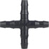 50-Pack Drip Irrigation Universal Connectors 1/4 Inch Barbed Tee Fittings for 1/4" Drip Irrigation Tubing, Barbed 4 Ways Connectors for 4mm/7mm Dr...