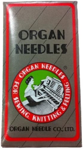 ORGAN NEEDLES Ball Point Sewing Machine Needles Home-use (10 Needles/Pack), Select Size (Size 100/16 Ball Point)...