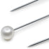 Dritz Petite Pearlized Size 12 3/4in White Pearl Heads Pins-Straight...
