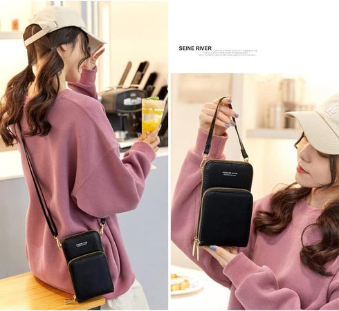 Small Crossbody Bag Cell Phone Purse for Women, Touch Screen Bag Shoulder Handbag Wallet with Credit Card Slots...