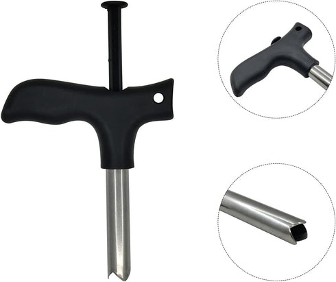 zhuohai Stainless Steel Coconut Opener Tool, Straw Hole Maker Safe & Easy to Open Young & Mature Coconuts Tool...