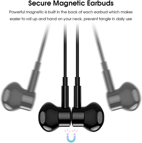 USB C Headphones, Type C Earphones for Samsung Galaxy S20 S21 S22 S23 S24 FE Ultra Apple iPhone 15 Pro Max iPad Magnetic Wired Earbuds Microphone ...