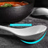 Artena Large Soup Spoons Set Of 4, 9 Inch White Ceramic Serving Asian Soup Spoons for Ramen, Pho, Chinese Long Handle Spoon, Deep Oval Hook Design...