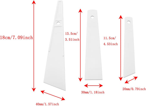 Glue Spreader ZYAMY 3IN1 White Plastic Glue Smear Sticks Craft Adhesive Paste PVA Applicator Spatula DIY Leather Craft Tool (20mm/30mm/40mm)...