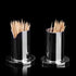 1PC V-shaped Toothpicks Holder Dispenser Toothpicks Storage Organizer Stainless Steel Toothpicks Dispenser for Personal Home Office Club Bar Hotel...