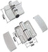 2Pcs Public Toilet Stainless Steel Hinge Public Toilet Toilet Partition Hardware Connection Accessories Hotel Shopping Mall Public Toilet Partitio...