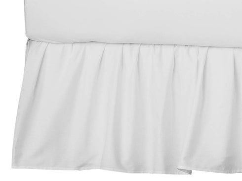 American Baby Company Ultra Soft Microfiber Ruffled Porta/Mini-Crib Skirt, White, for Boys and Girls...