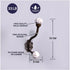 IndianShelf 2 Packs Decorative Coat Hooks Unique Wall Hooks Kids Iron Coat Rack Wall Mounted White Towel Holder Simple Hangers...