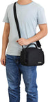 CADeN Compact Camera Shoulder Crossbody Bag Case Compatible for Nikon, Canon, Sony SLR/DSLR Mirrorless Cameras and Lenses Waterproof(1.0 S, Black)...