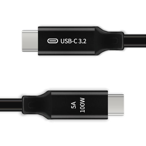 USB C to C 3.2 Gen 2x2 Cable - 20Gbps Data Transfer - 4K 60Hz HDR Monitor Video - 100W PD Charging - Thunderbolt Compatible - 3.3ft (Black)...