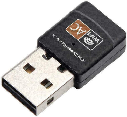 USB WiFi Adapter, AC600 Mbps Dual Band 2.4/5Ghz Wireless Mini Network Adapter 802.11 , Support PC Desktop Laptop MAC Book Windows Notebook...