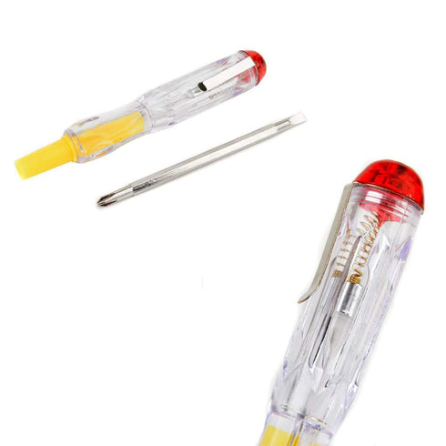 2 Pcs Multifunction LED Electric Test Tester Pen 100-500V Screwdriver Voltage Detector Probe Tool for Household Electrician Circuit Test...