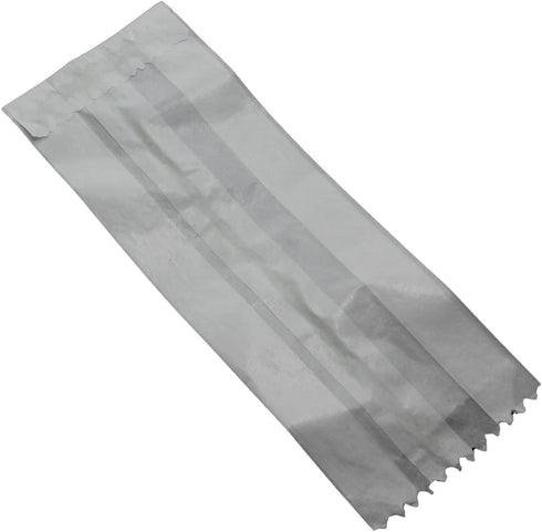 Non-Waxed Glassine Paper Bags (Pack Of 100) 9.8x5.5x3 Inch Gussetted White Food Grade Storage Pouches Oil & Grease Resistant...