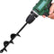 Garden Auger Post Hole Digger 1.6 x 16.5 in Long Handle Bulb Planter Tool Solid Shaft Extend Spiral Planting Auger Drill Bit for Planting Bulbs Se...