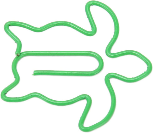 Fancy Paperclips, 100Pcs Small Paper Clips Strong Clamping Widely Used for School (Sea Turtle)...