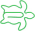 Fancy Paperclips, 100Pcs Small Paper Clips Strong Clamping Widely Used for School (Sea Turtle)...