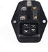 URBEST Inlet Module Plug 5A Fuse Switch Male Power Socket 10A 250V 3 Pin IEC320 C14, 2 Sets...