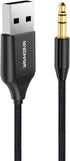 MaedHawk Aux to Bluetooth Receiver for Car, Bluetooth Aux Adapter with USB to 3.5mm Audio Jack kit BT5.3 for Car Stereo Home Speakers Music Stream...