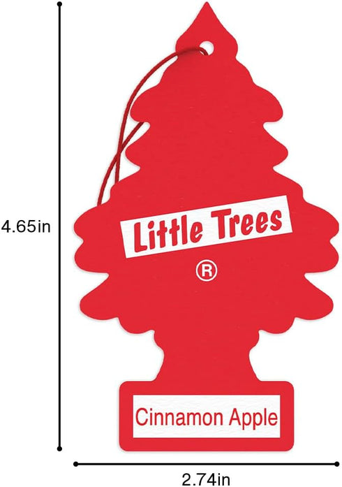 LITTLE TREES Air Fresheners Car Air Freshener. Hanging Tree Provides Long Lasting Scent for Auto or Home. Cinnamon Apple, 24 Air Fresheners...