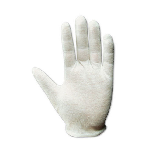 MAGID 661J TouchMaster Medium Weight Lisle Inspection Gloves, Cotton, Men's Jumbo (Fits X-Large), White (12 Pairs)...