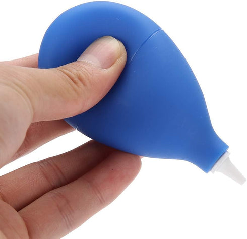 Dust Blower Pump Cleaning Tool Camera Watch Phone Keyboard Lens Filter Cleaning Silicone Squeeze Bulb Black/Blue(Blue)...