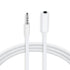 Conwork 2-Pack 3.5mm 4-Pole Male to Female Auxiliary Extension Audio Stereo Cable Cord for Headphones Apple iPad, iPhone, iPod, Samsung Galaxy, An...
