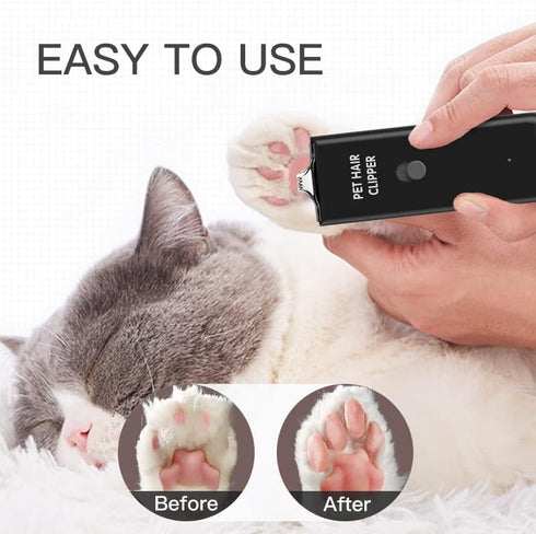 Feet Hair Trimmer, Dog Clippers,Quiet Washable USB Rechargeable Cordless Dog Grooming Kit,Electric Pets Hair Trimmers Shaver Shears for Dogs and C...