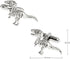 Dinosaur Tyrannosaurus Rex Skeleton Fossil Pair of Cufflinks in a Presentation Gift Box & Polish Cloth...