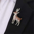 Deer Brooch Pin Retro Animal Brooch Pin Clothing Hat Dress Accessories for Girl Woman Cute Beautiful Animal Pin Winter Jewelry Coat Accessories Bi...