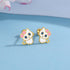 Cat Earring Screw Back Earrings Shypoallergenic Sterling Silver 18K Gold Plated Ideal Gift...