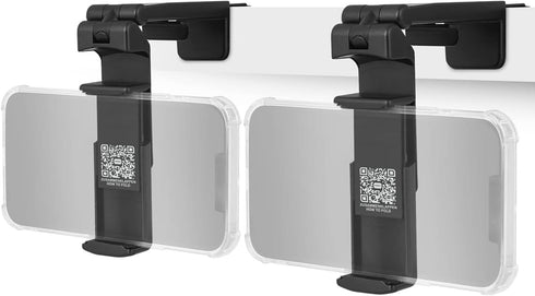 2X Airplane in Flight Phone Holder | Travel Essential Gadget for Plane | Universal Foldable Pocket Size Smartphone Mount | 360° Rotation | Train W...