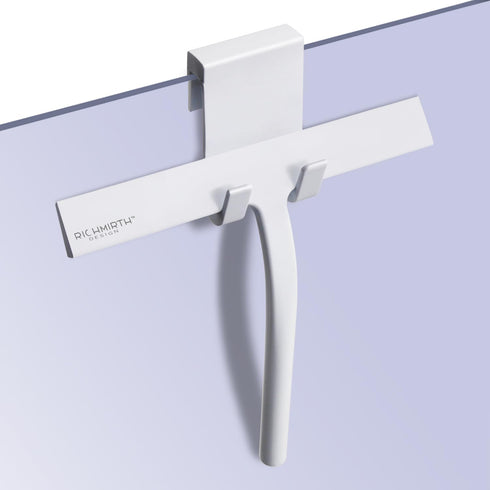 Shower Squeegee 9" with Silicone Hook - All Purpose Squeegee for Shower Glass Door Mirrors Bathroom Tiles Car Windows Glass Door Blade Showers - W...