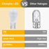 Cheopha T10 T5 Wedge Base LED Bulb 12VDC landscape wedge bulb, 194 168 W5W LED Bulbs for Outdoor Landscape Path Step Deck Lights Cool White 6000k ...