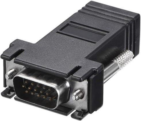 uxcell RJ45 to VGA Extender Adapter RJ45 Female Enternet to DB15 Male Port for Multimedia Video Black...