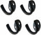Renovators Supply Manufacturing Black Wrought Iron Wall Coat Hook Durable 1.6" L Single Hooks for Towel, Kitchenware, Robe Or Jacket Wall Mount Ru...